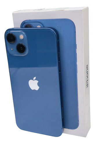 Iphone 13 256gb Azul Bateria 100 Liberado Con Caja Azul (Usado)