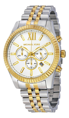 Relógio Michael Kors Prata E Dourado - Mk8344/5kn