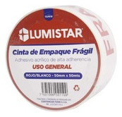 Cinta Autoadhesiva Empaque Fragil 50x50m Lumistar