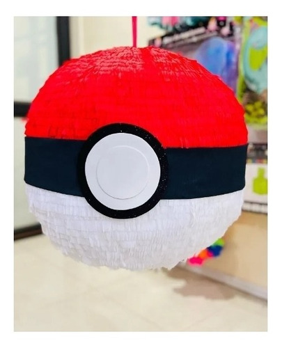 Piñata Pokebola Esfera 3d