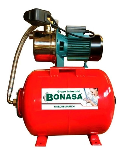 Bomba Hidroneumática 1/2 Hp 50 Litros Con Bomba Jet Bonasa