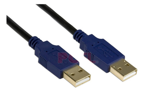 Cable Chapa Oro Acteck Usb 2.0 A/macho - A/macho 1.8m 