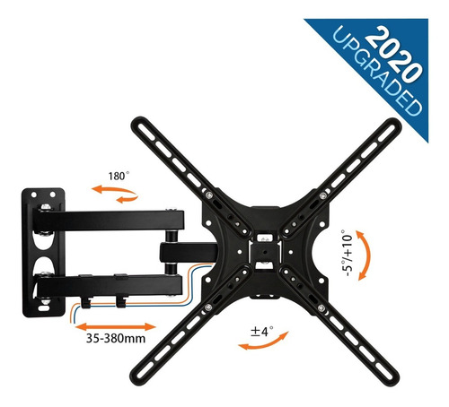 Base De Pared Para Tv Rotativa Y Movil De 26 A 55 Pulgadas