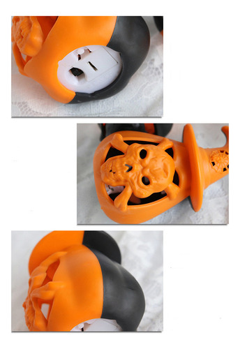 2 Luces Led Con Forma De Calabaza, Decoración De Halloween