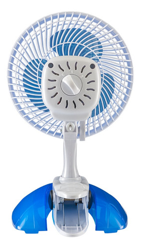 Ventilador de mesa Ventisol Mini branco com 3 pás cor azul, 20cm de diâmetro 127V