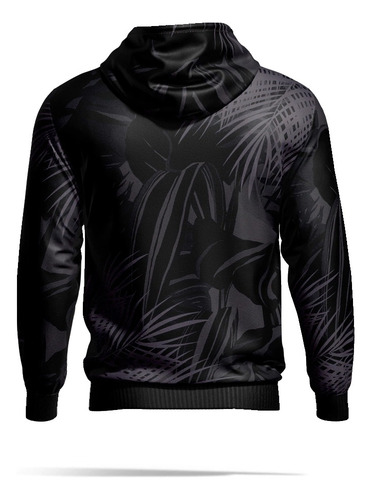 Imagen 3 de 3 de Buzo Hoodie Miami Negro Mod 2