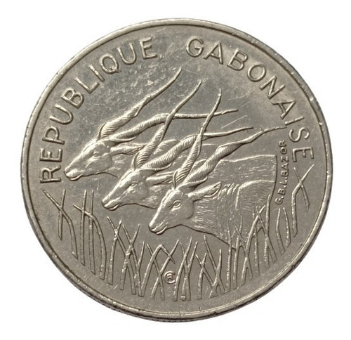 Gabão 100 Francos 1975 (Usado)