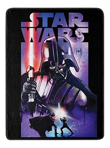 Manta De Tiro De Star Wars Micro Raschel, 46 X 60 Pulgadas,