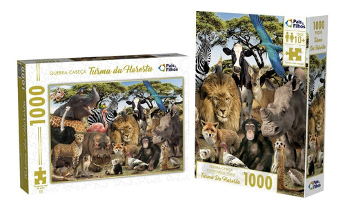 Puzzle Rompecabezas Zoologico Animales 1000 Piezas En Caja