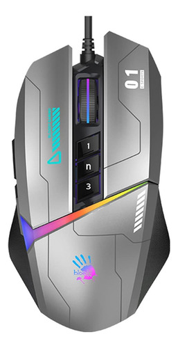 Ratón Para Juegos Bloody W60max Con Cable Rgb Fps, Cpi, Los