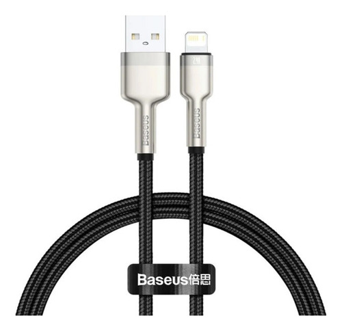 Cable Usb Metálico Mallado Para iPhone 5 Hasta 13 / Baseus 