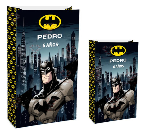 Kit Imprimible Batman Caja Bolsita Sorpresa Editable 