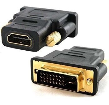 Conector Adaptador Dvi-d(24+1)m X Hdmi F Banhado De Ouro Ps3