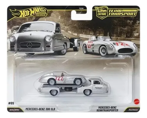 Hot Wheels ベンツ　300SEL 4台セット Hot Wheels Premium Team Transport Mercedes - Benz 300 Slr Cinza
