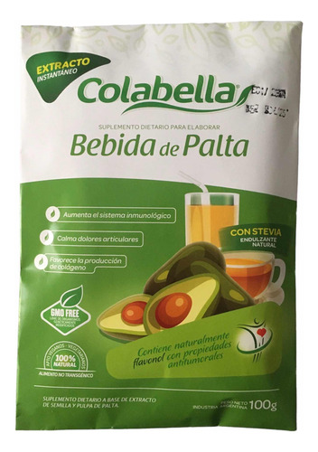 Palta Extracto Natural En Polvo P Infusion Batidos Colabella