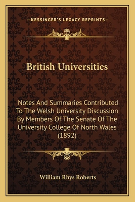 Libro British Universities: Notes And Summaries Contribut...