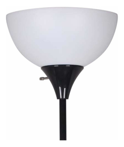 Mainstays Lampara De Piso 180.3 Cm Metal (blanco,negro,plata