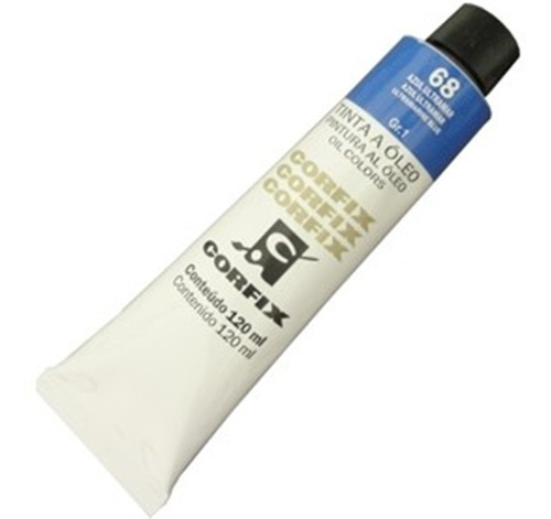 Tinta A Óleo Corfix 120ml 068 Azul Ultramar G1