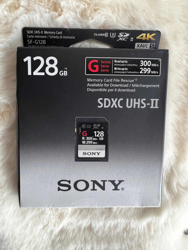 Tarjeta De Memoria Sony 128 Gb Sf-gserie Uhs-ii Sdxc