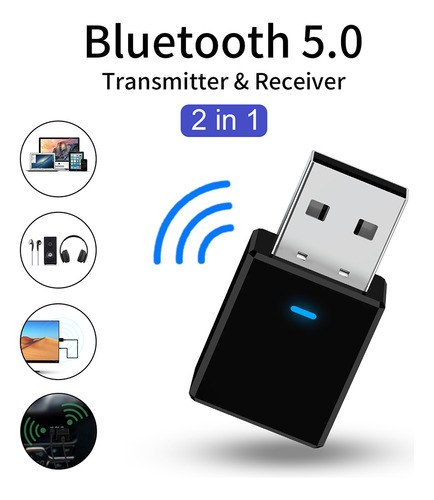 Adaptador Usb Bluetooth 5.0 Para Notebook/escritorio