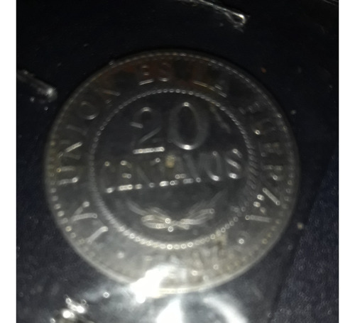 Moneda 20 Cent. 1987 Bolivia