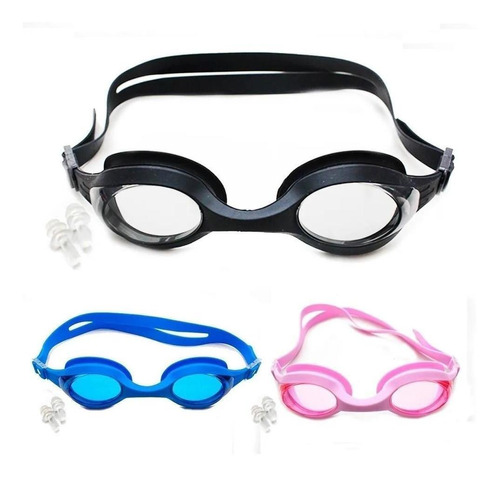Oculos De Natacao Adulto Protecao Uv Com Protetor De Ouvido 