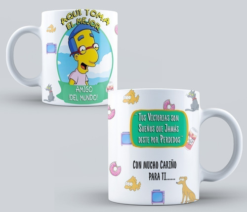 Kit Diseños Plantillas Tazas Los Simpsons Sublimación M2