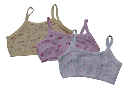 Baby Creysi Mod. 712 Corpiño Fantasía Algodón 3 Piezas