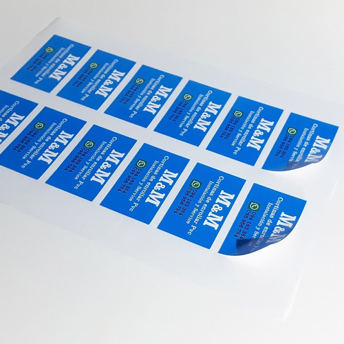 Imagen 3 de 7 de Stickers Publicitarios Pegotines Personalizados (120 Uds)