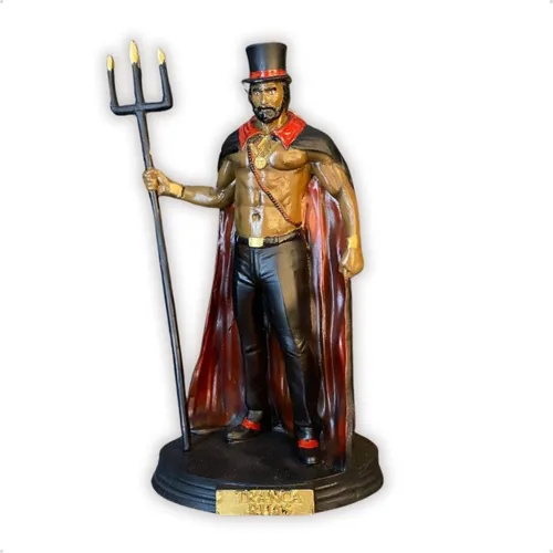 comprar Imagem Exu Tranca Rua Das Almas (r) 26cm- Umbandau002F Candomblé