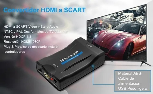 Conversor Adaptador Hdtv A Scart Pal / Ntsc