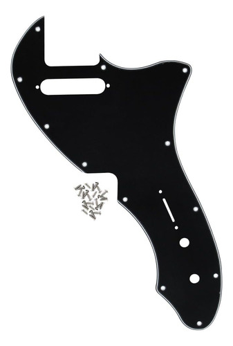 3ply Negro Tele Thinline Golpeador Guitarra Guardia Placa De