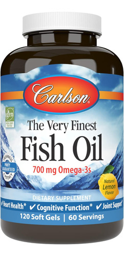 Aceite De Pescado Ultra Refinado Omega 3 Epa Dha 120 Cap