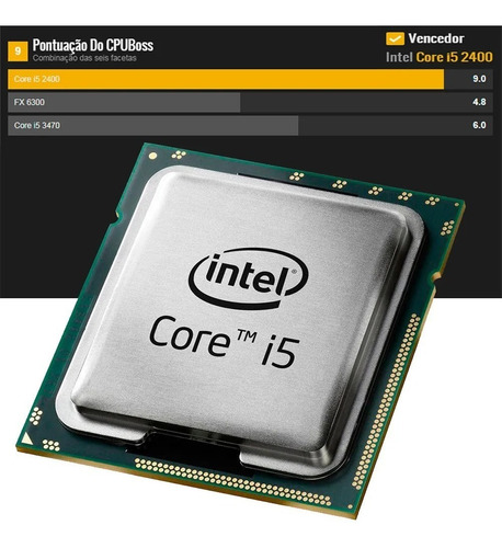 Imagem 3 de 5 de Processador 1155 Intel Core I5 2400 3.10ghz Oem