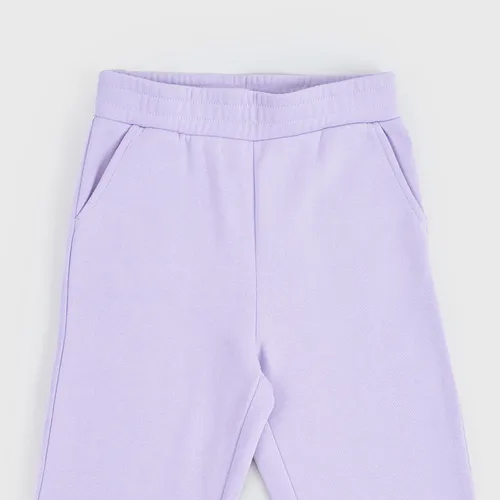 Pantalón De Buzo Niña Kids Basico Lila Corona