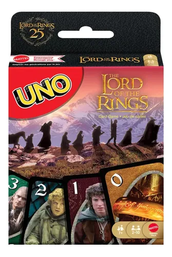 Jogo De Cartas Uno O Senhor Dos Anéis Mattel