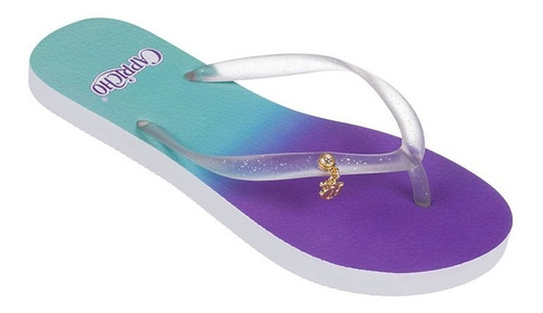 Chinelo Feminino Capricho Degrade Verde Lilas Cp3016