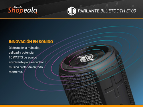 Imagen 3 de 8 de Parlante Portátil Inalambrico Bluetooth 5.0 Jd E100 10w Rms