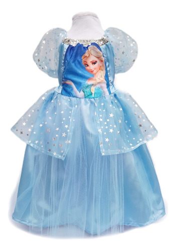 Disfraz Vestido De Princesa Frozen Elsa.