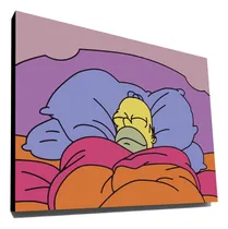 Comprar Cuadro Los Simpson Homero Pastelito Horneado Canela 40x30 Cm