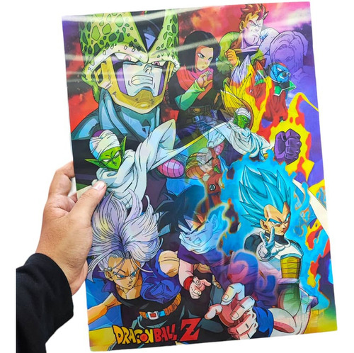 Posters 3d Dragon Ball Super Anime Goku Vegeta 