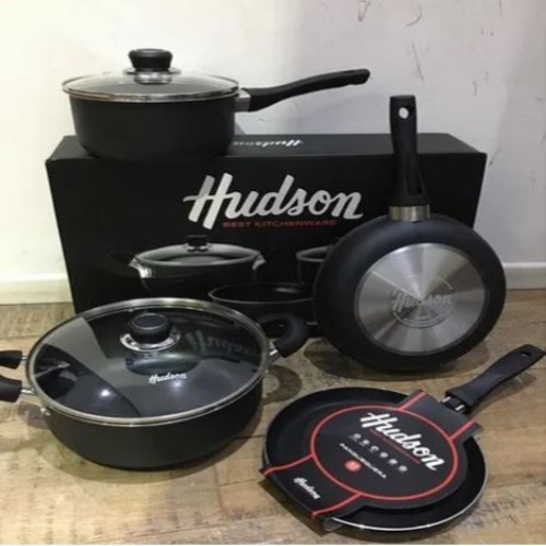 Batería De Cocina Con Panquequera Hudson Antiadherente 