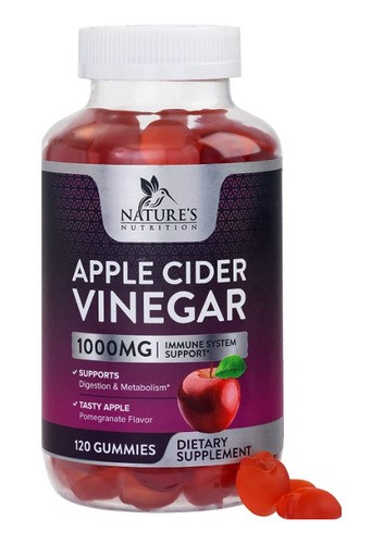 Nature's Nutrition | Apple Cider Vinegar | 120 Gummies