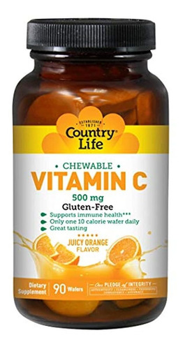 Country Life Vitamina C Oblea 500 Mg, '015794072331, 1