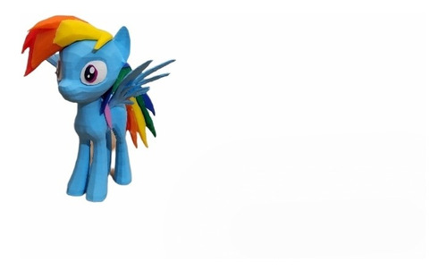 Figura Little Pony Rainbow Dash Arcoiris Impresión 3d