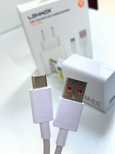 Carregador Para Xiaomi 33w Redmi Note 8 9 10 11 Poco M3 X3 Cor Branco