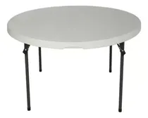 Comprar Mesa Plegable Redonda 1.52m Plasti Hogar Jardin Patio Evento