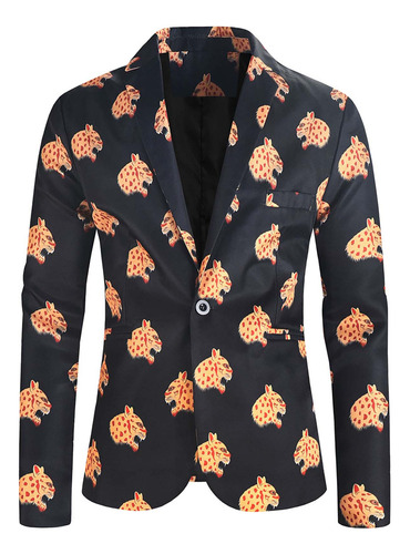 Chaqueta Casual O Coat Con Estampado A La Moda Para Hombre,