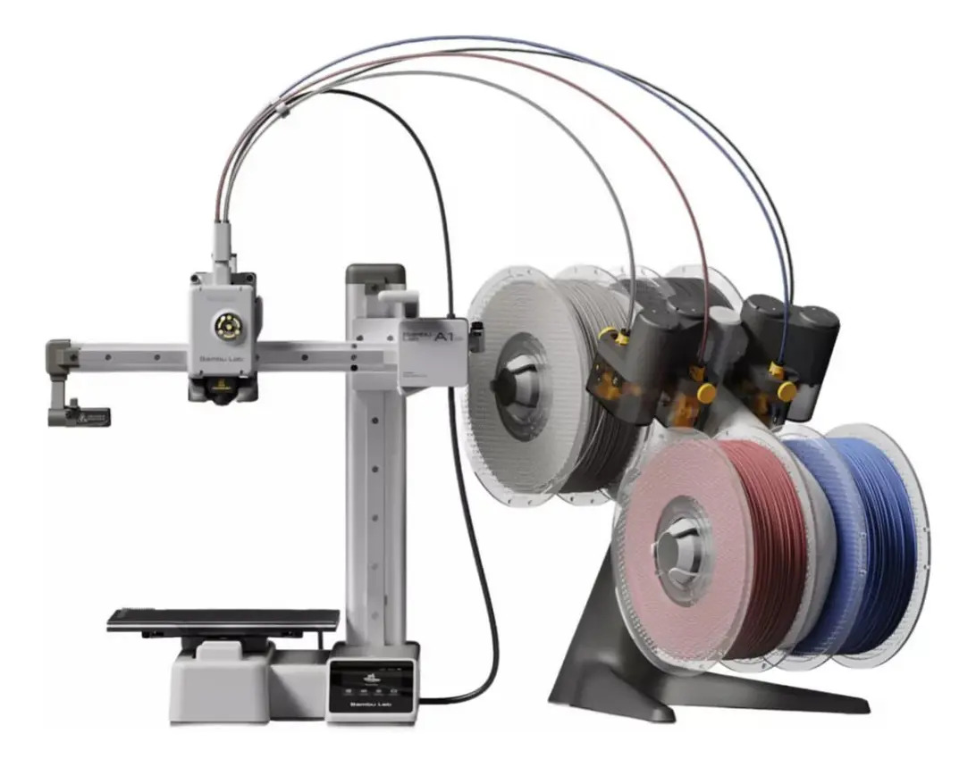 Bambu Lab A1 Mini Impressora 3D Compacta com AMS 4 Cores BCN3D Cinza