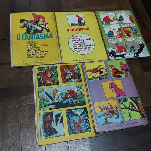 Imagem 2 de 10 de Lote Com 5 Gibis Antigos O Fantasma 1970 A 1974 + 1 Brinde